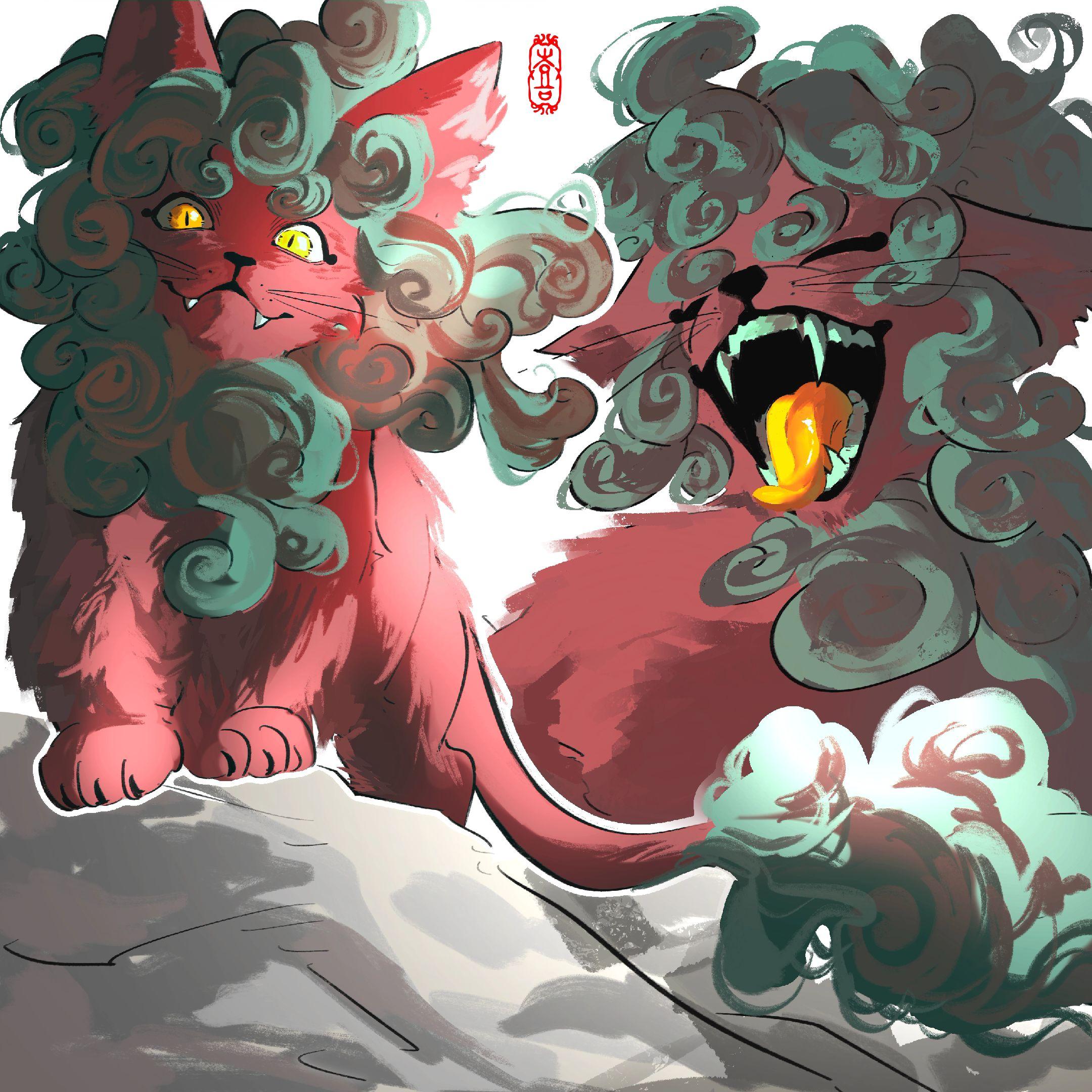 tūn 徽州神兽，保护一方水土的守护神，没有汉字，可以叫“吞” 很久很...