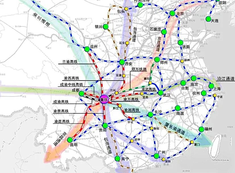 重庆这几年高铁像是开挂一样，遍地开工，狂建9条350高铁。不过，有人担心这只是超