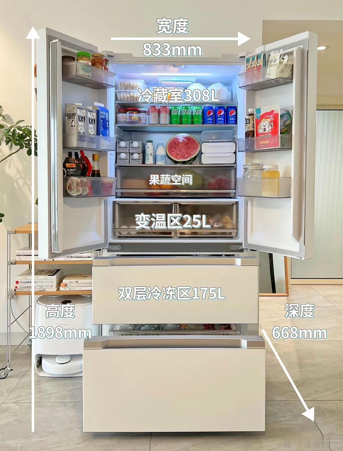 冰箱得房率哪家强我是真没想到挑冰箱，居然和选家用SUV是一个思路😂有的车外观看