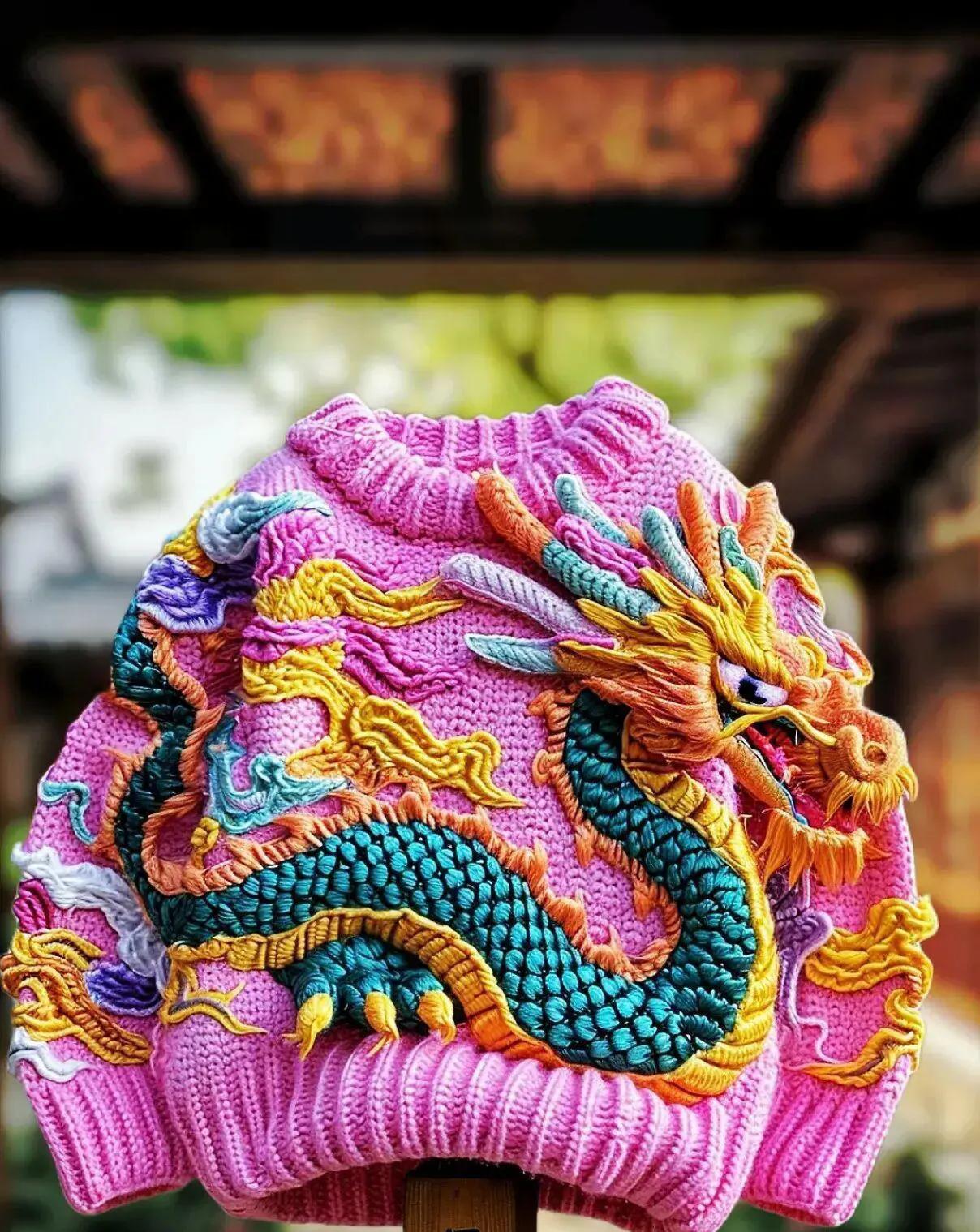 谁织的啊，好威武的龙，羡慕