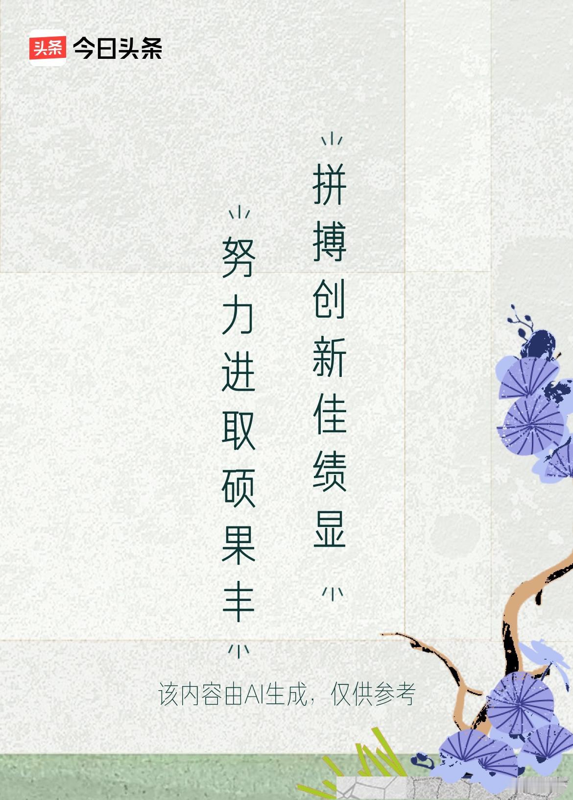 文学创作大会 这上联“努力进取硕果丰”和下联“拼搏创新佳绩显”对仗工整，充满积极