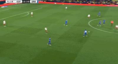 友谊赛】西班牙3比0塞尔维亚▼足球 精彩进球：第72分钟，费兰·托雷斯脚后跟做球
