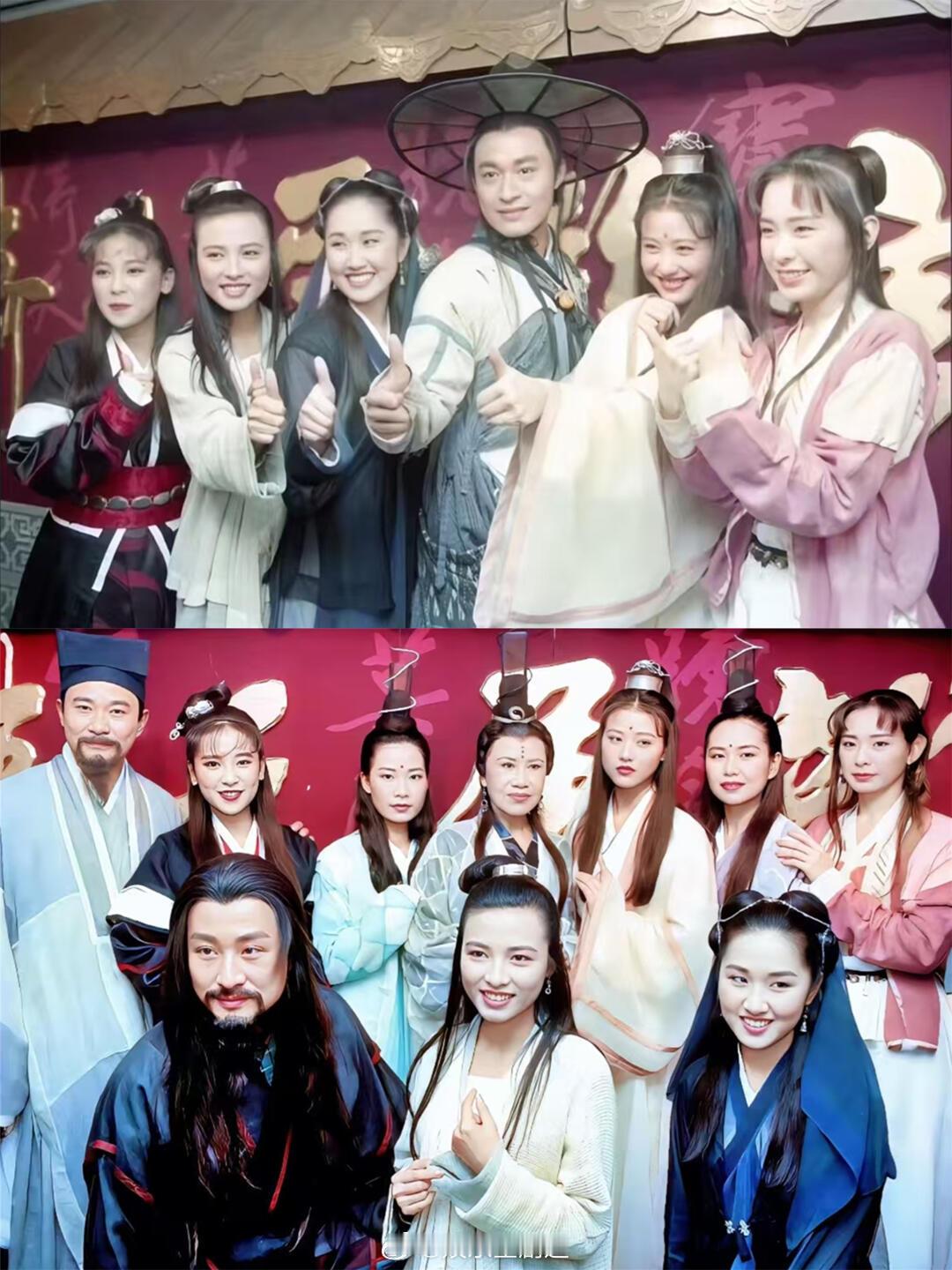 94版倚天演员剧照，看白娘子的时候觉得两个女的在tla，看这版倚天屠龙记的时候又