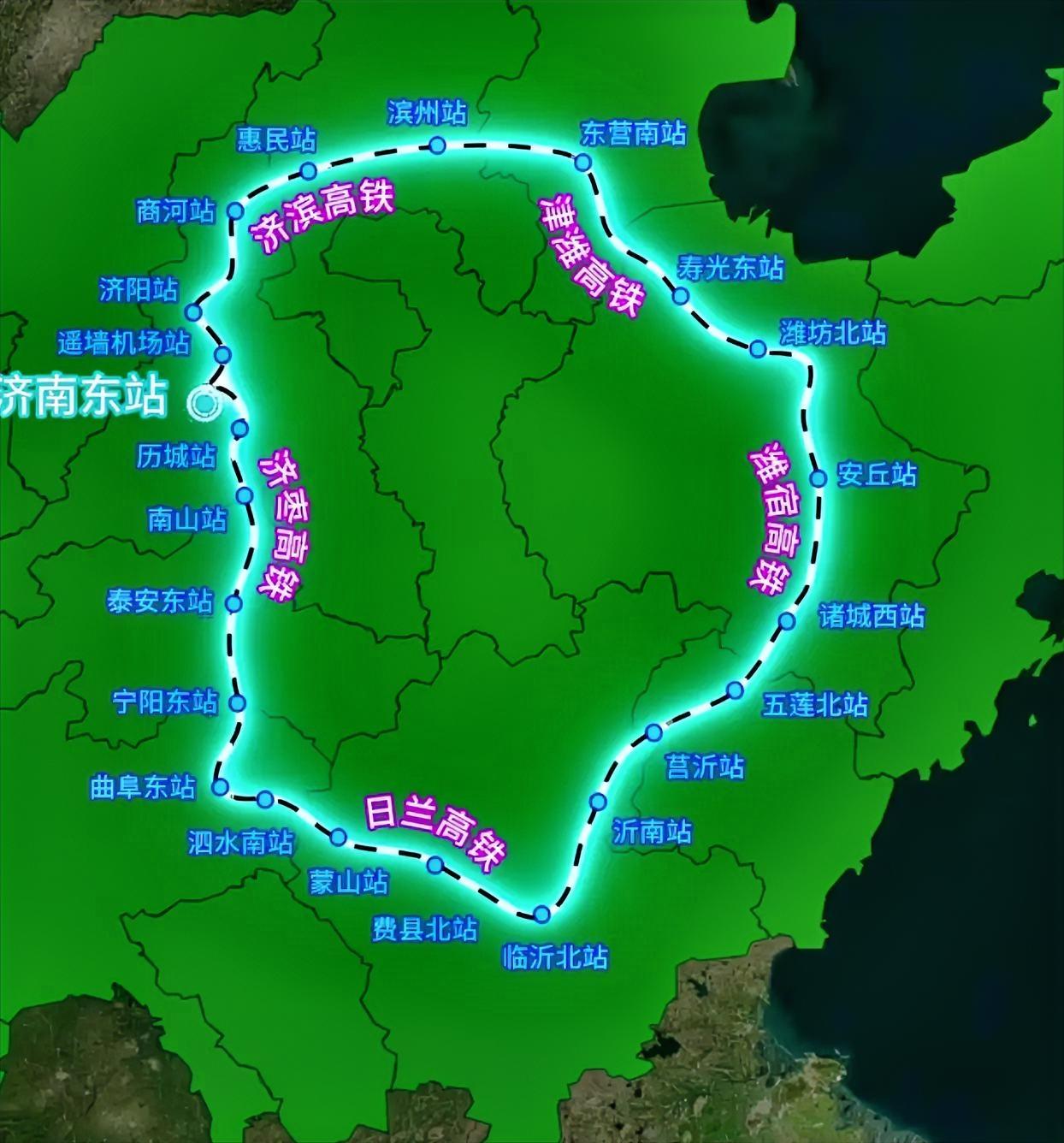 鲁中大环线横空出世看看有经过你的家乡吗？起点于济南东站、经遥墙机场站、济阳站、商
