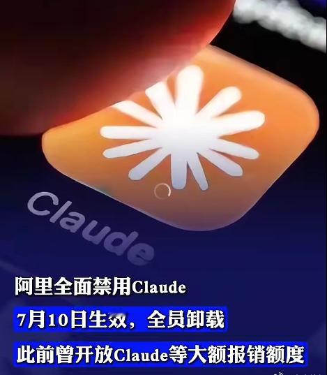 曝阿里禁用Claude 很简单的常识，你用了数据都是别人的，别人可以随时随地监控