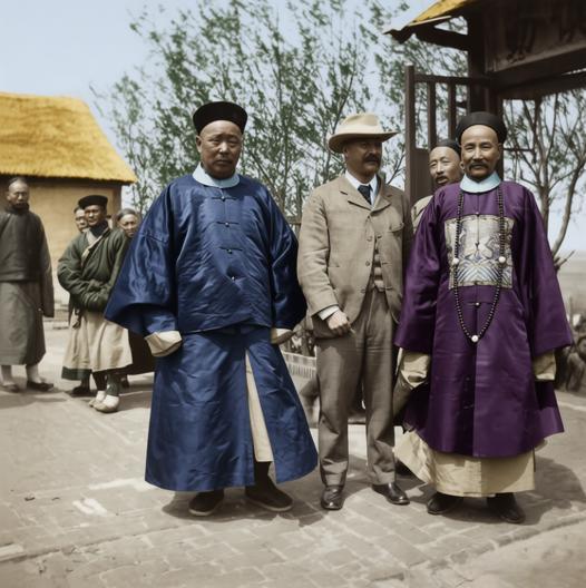 1903年春，英国驻威海卫专员詹姆斯·霍尔丹·斯图尔特·骆克哈特爵士从威海卫出发