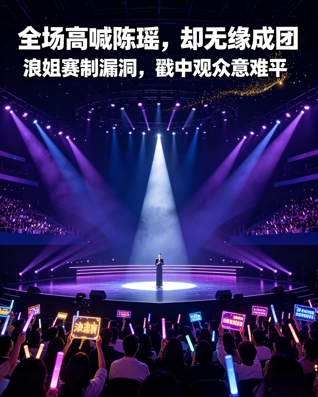 全场高喊陈瑶，却无缘成团！浪姐赛制漏洞戳中无数观众意难平
 
谁能想到总决赛全场