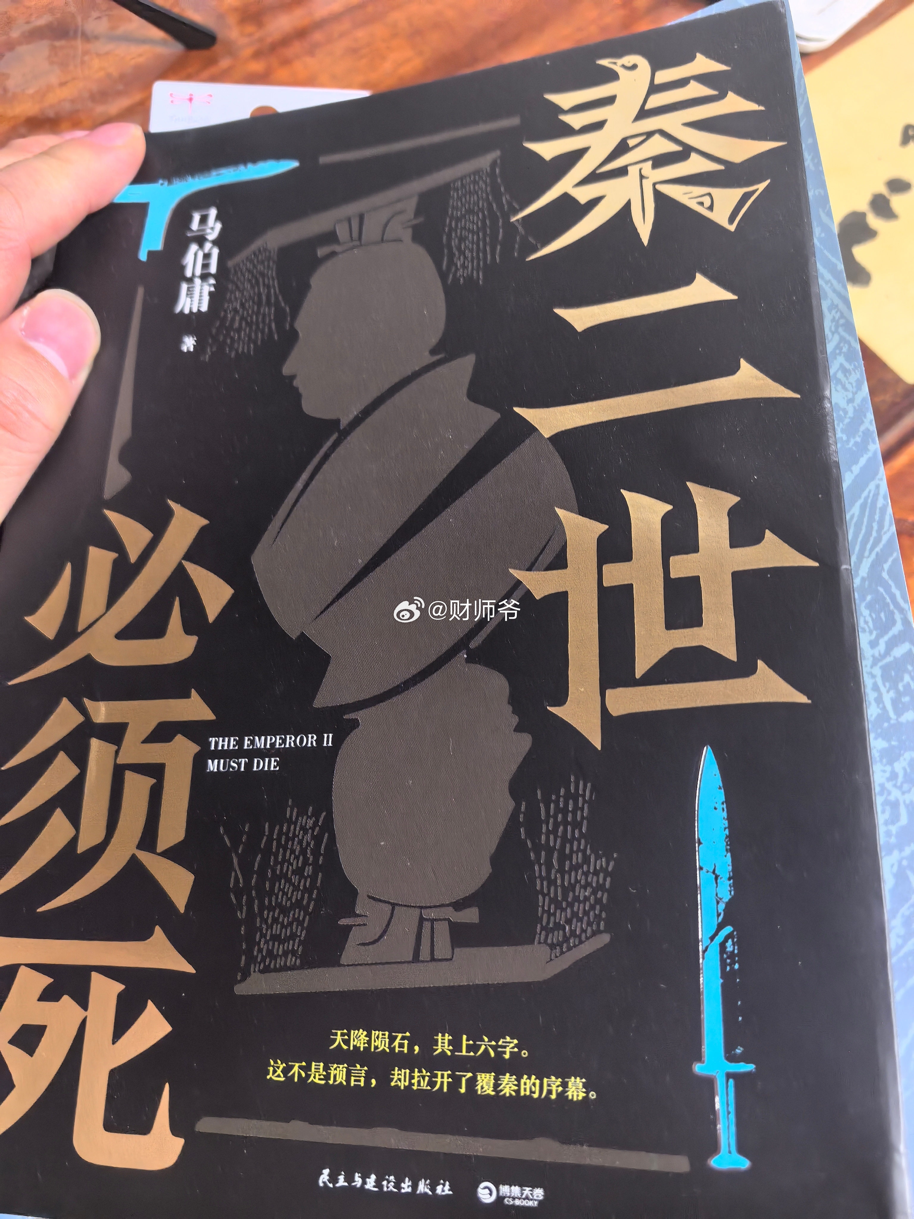 这两天闲暇时分，在看马伯庸的新作《秦二世必须死》，也算是大部头，上下两册。内容中