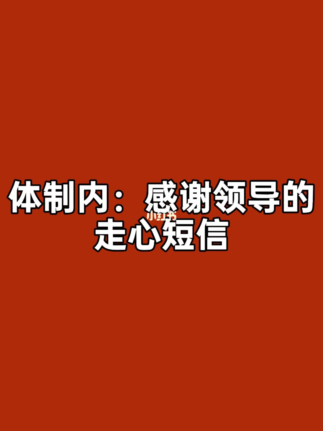 体制内：感谢领导的走心短信