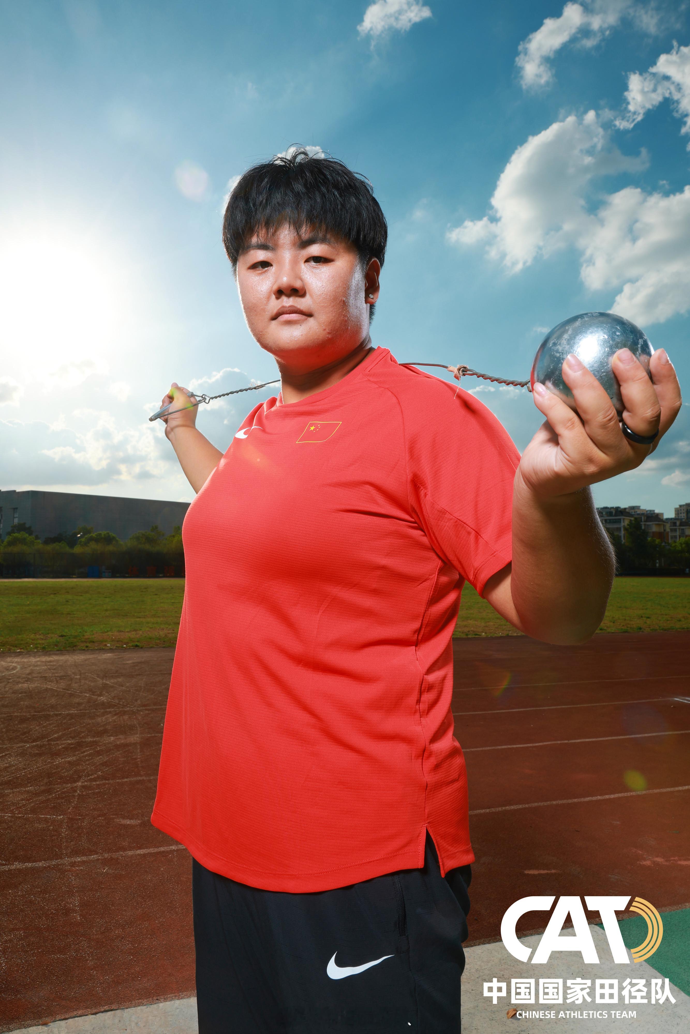 张家乐将自己保持的女子链球亚洲纪录提高98cm 9月12日下午在江苏淮安进行的2