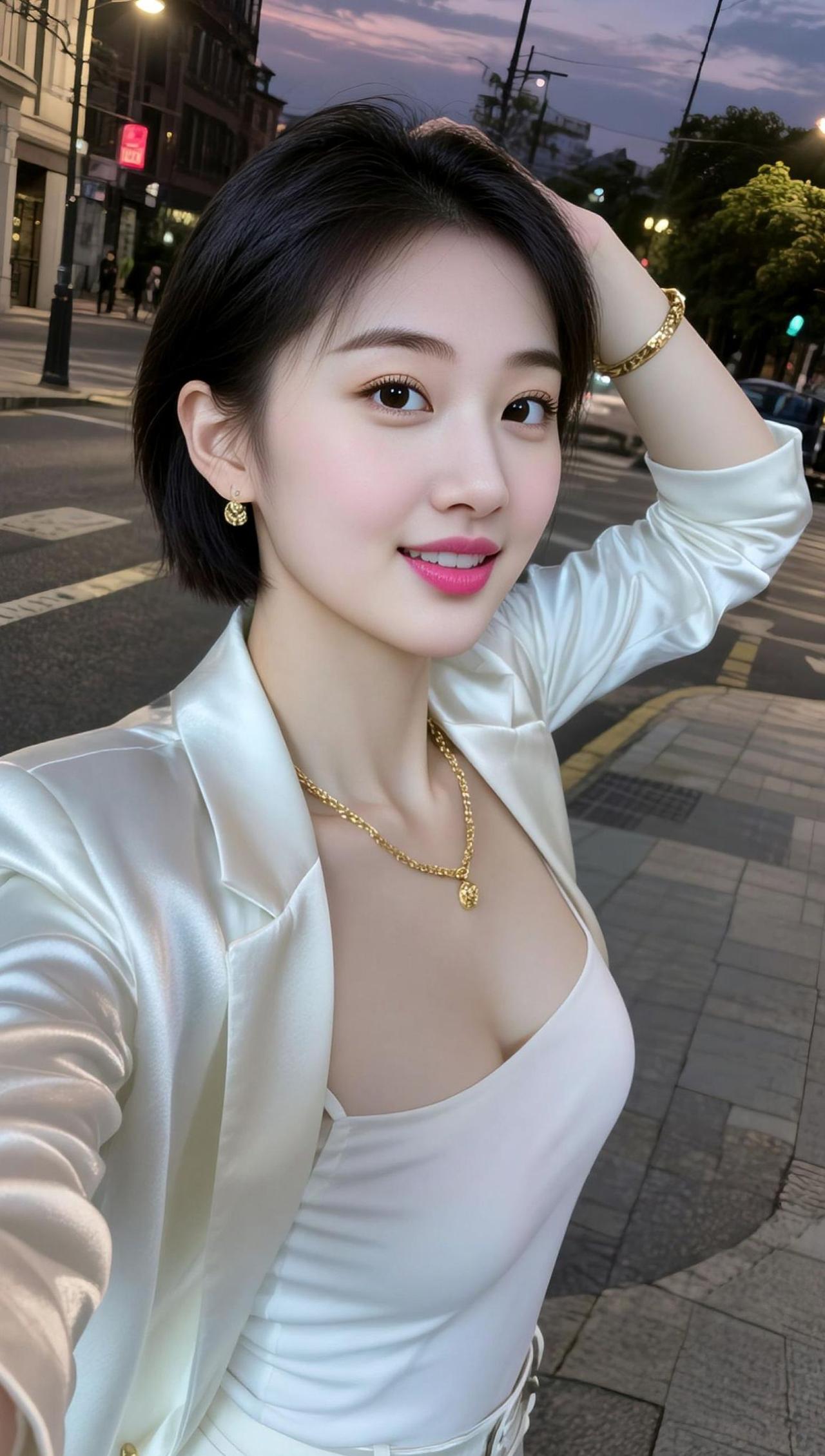 AI白皙自拍 抖音ai创作 极品气质美女