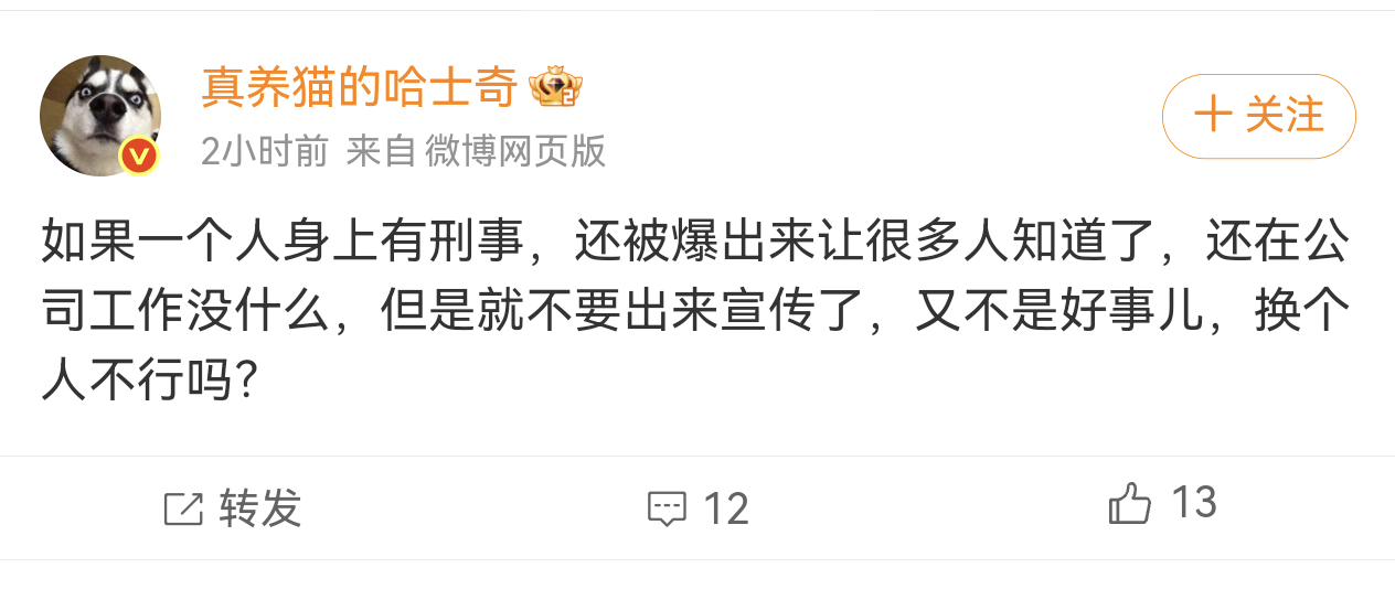 刑事？在人家的字典里压根不是事儿大v聊车电动大局观观点不一般
