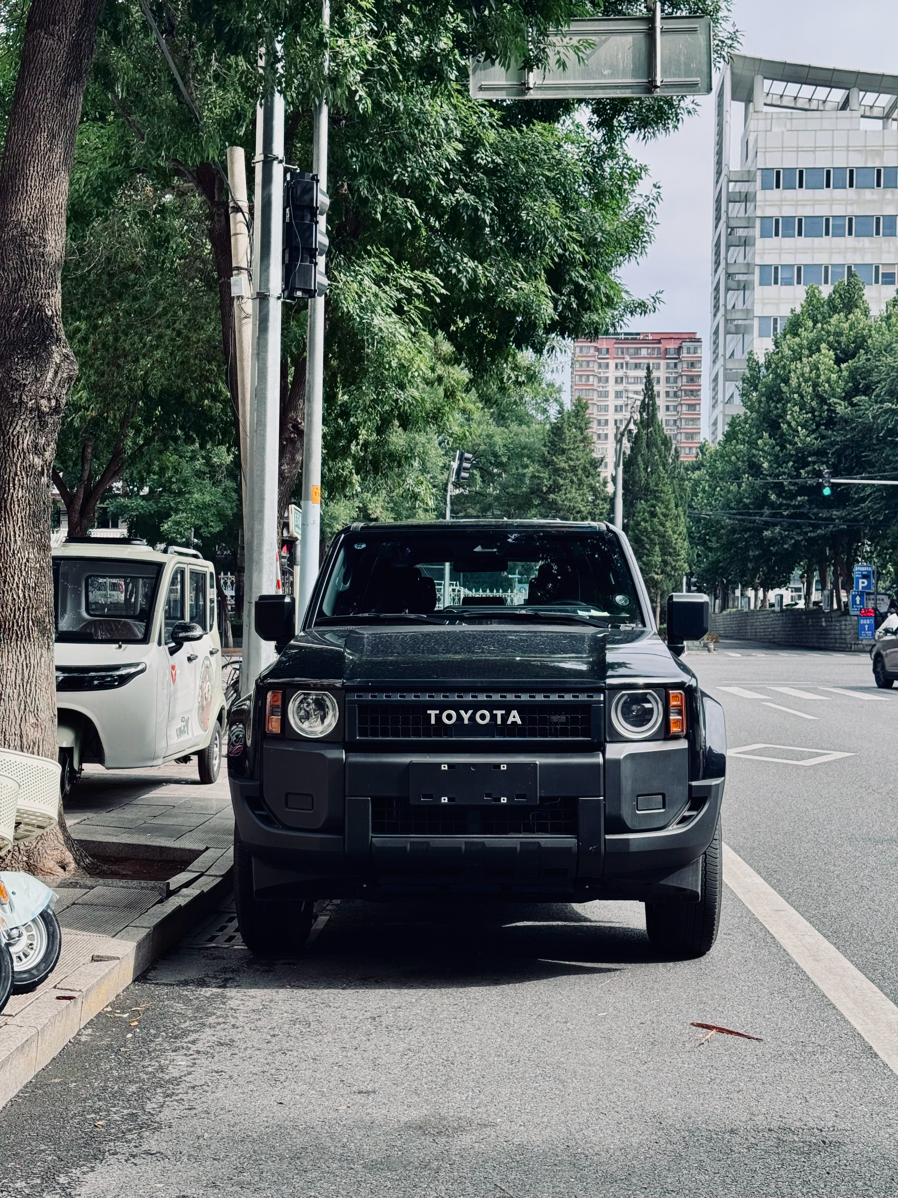 每次看见圆灯普拉多都会情不自禁拍张照片