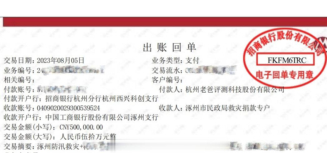 一方有难，八方支援！希望能为涿州防汛救灾尽一份绵薄之力[作揖][作揖] ​​​