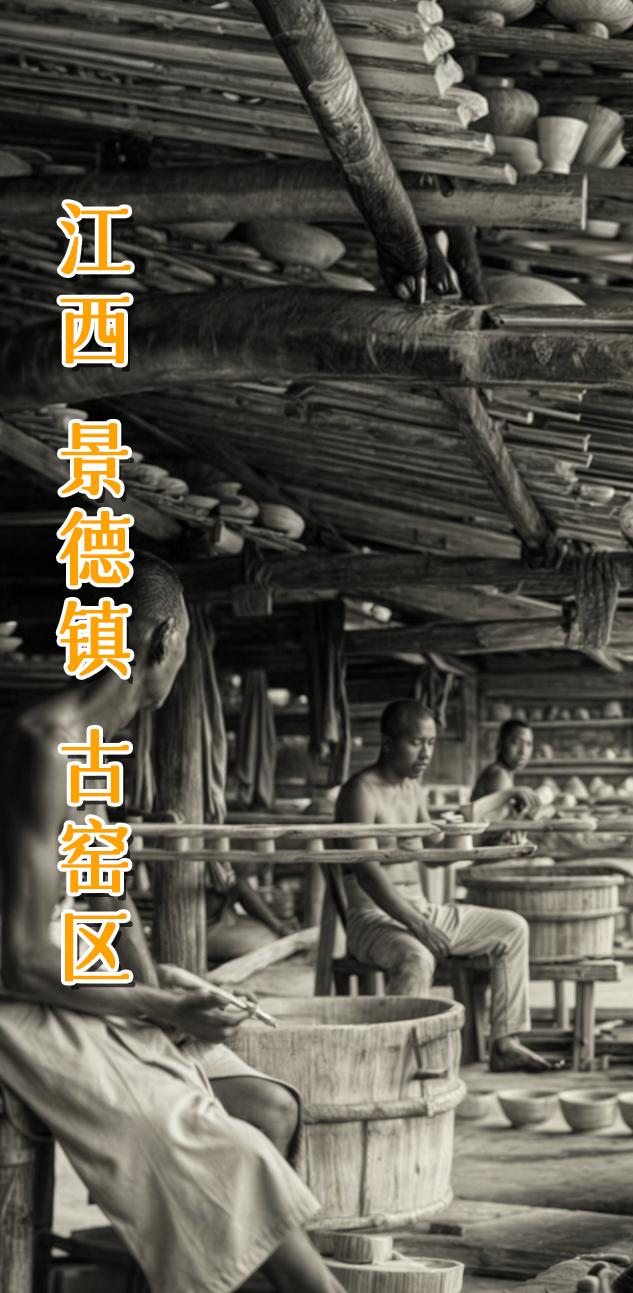 江西 景德镇 青花瓷。 景德镇，位于江西省东北部一座历史悠久的城市，以...