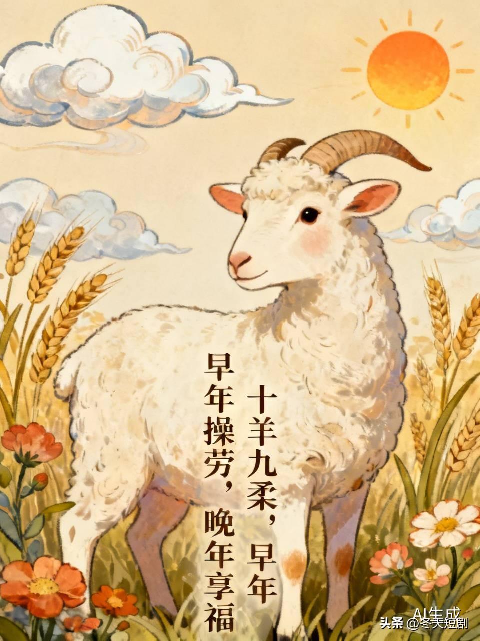 都说“十羊九柔，早年操劳，晚年享福”，我深以为然。属羊的人天生温柔细腻、责任感强