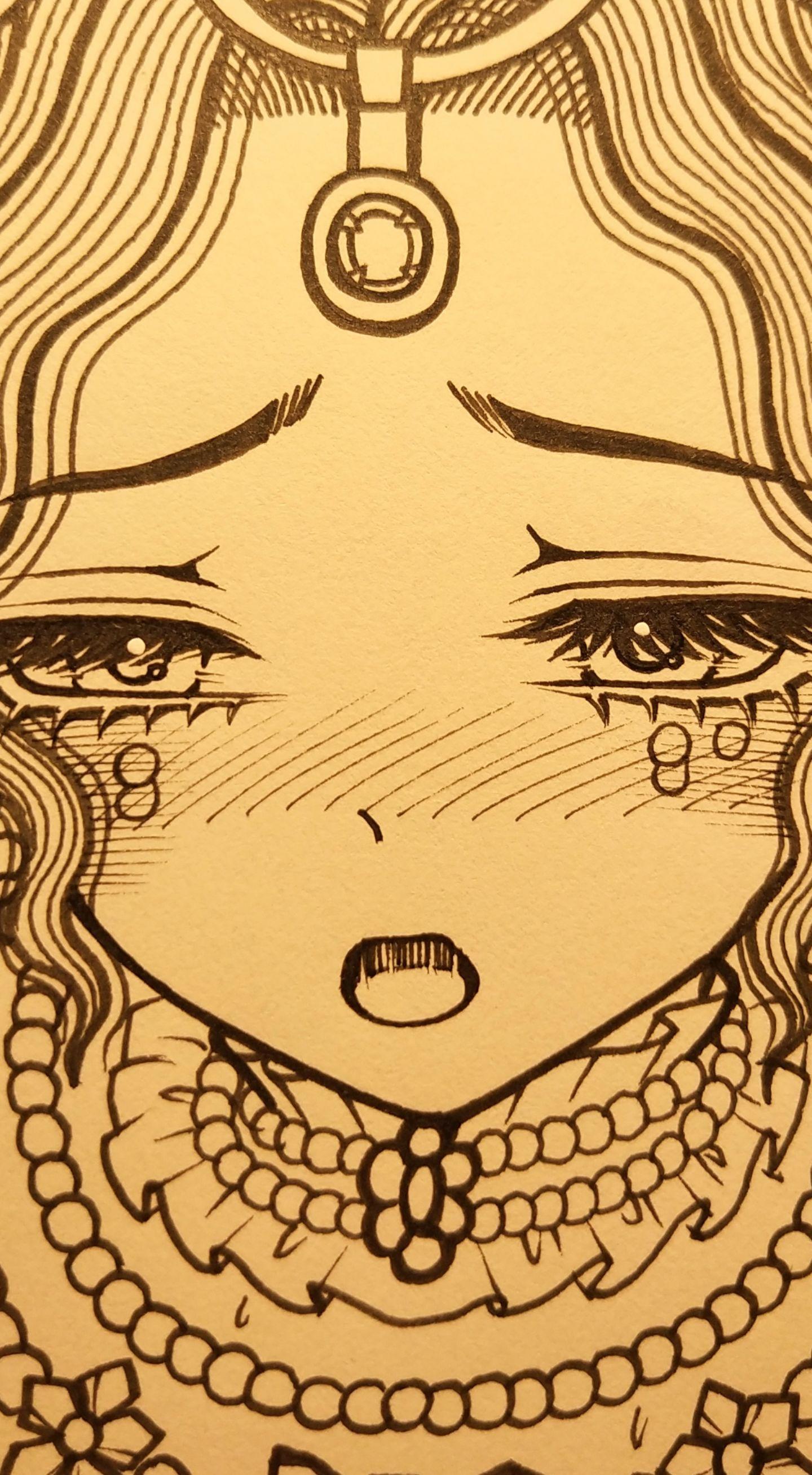 害羞了。舞女克罗托