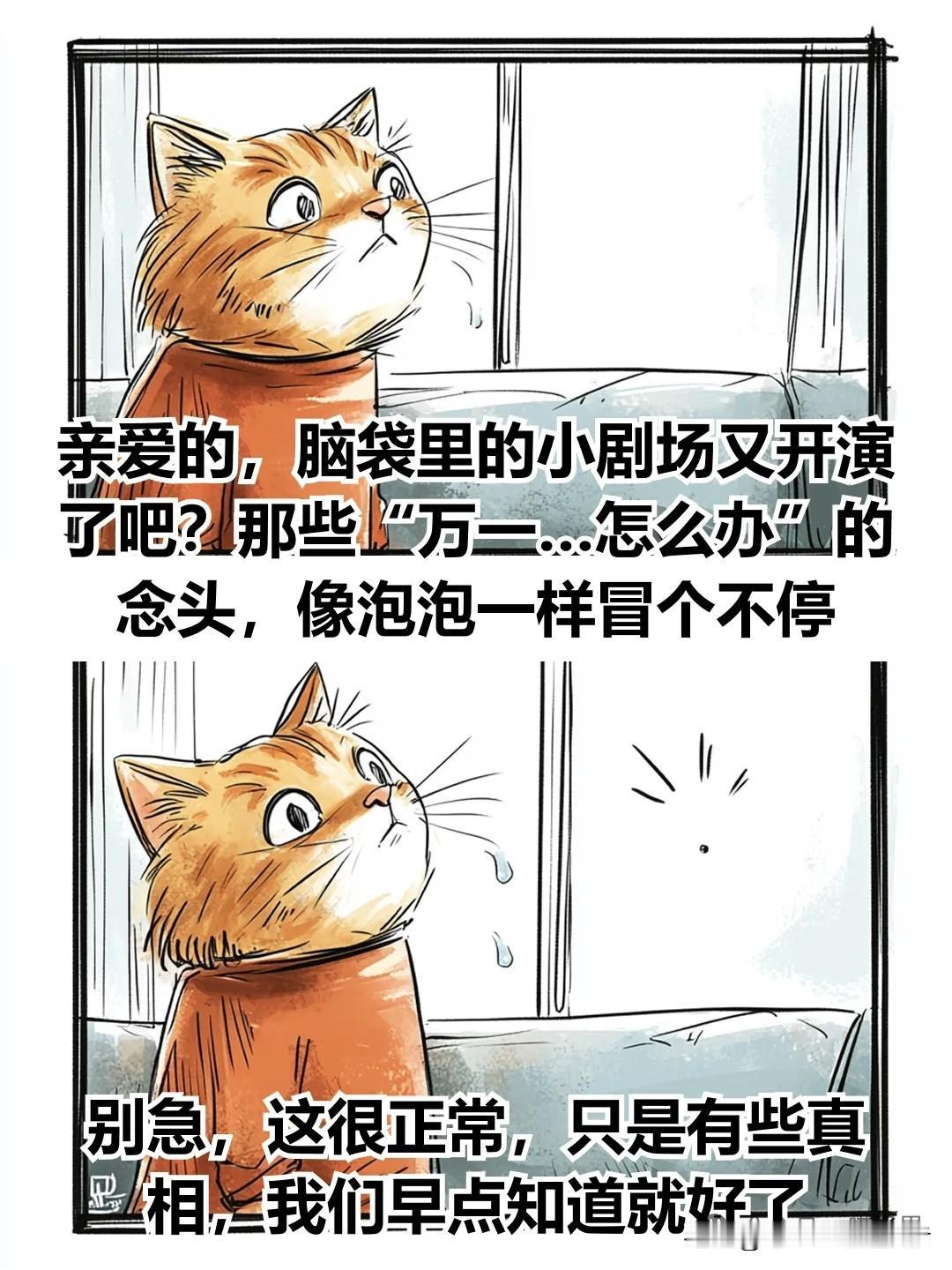 治愈漫画 I 为什么你总是“想太多”？因为没人告诉你这3个真相漫画治愈时刻 漫画