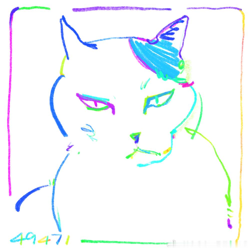 49290【丑猫】测报太久没开门你看我手里的画都长地沟油了🥹🤏丑猫卢浮宫