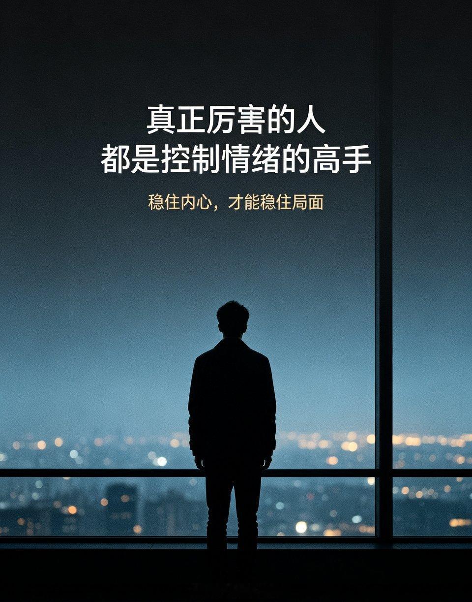 正真厉害的人都是控制情绪的高手你get哪些技能了
