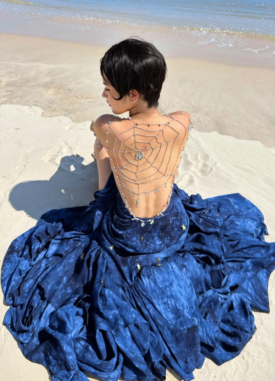 DIY一件赞达亚蜘蛛网礼服