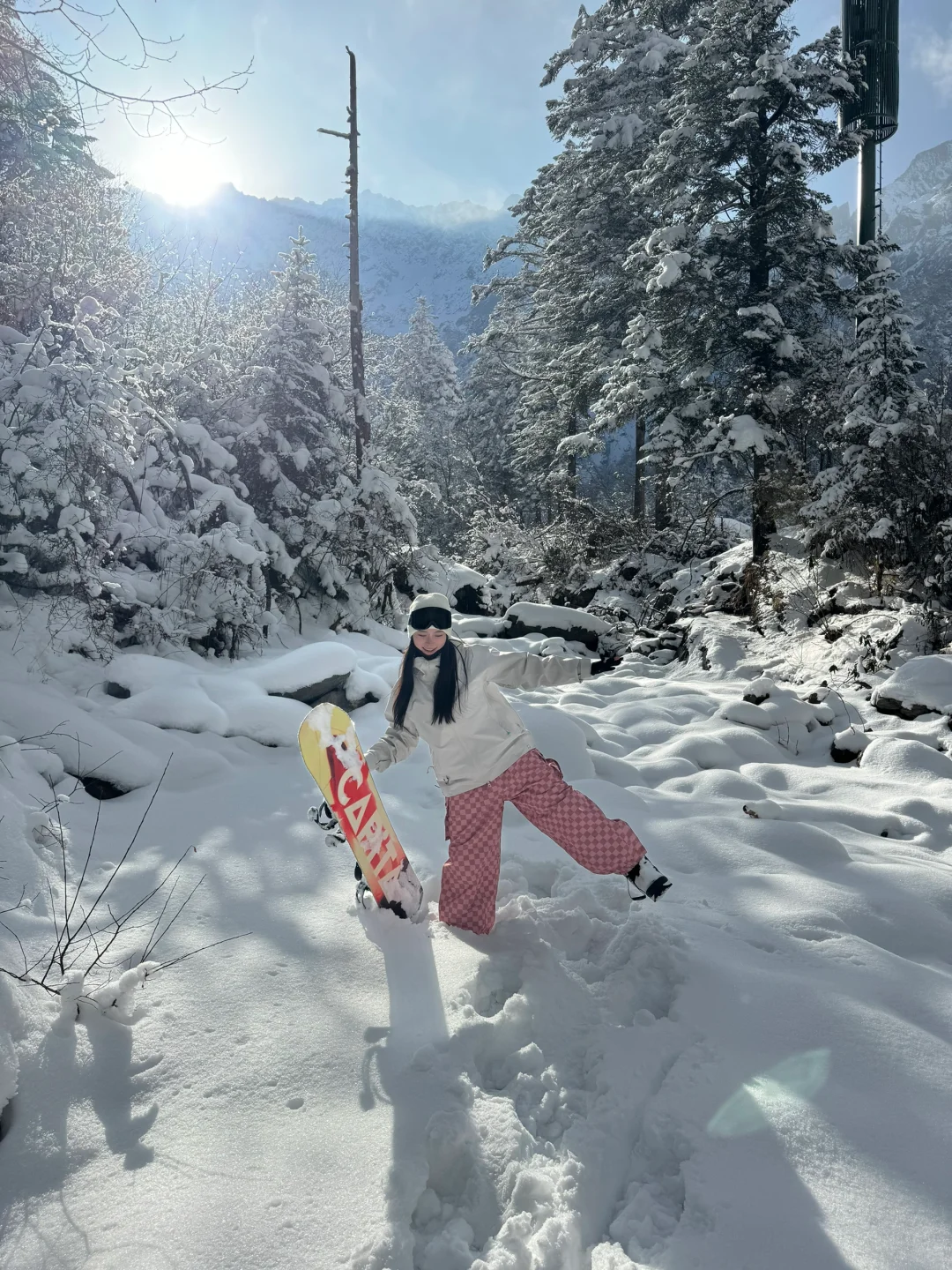 live实况羌人谷｜雪山森林滑雪场❄️🏂🏔️