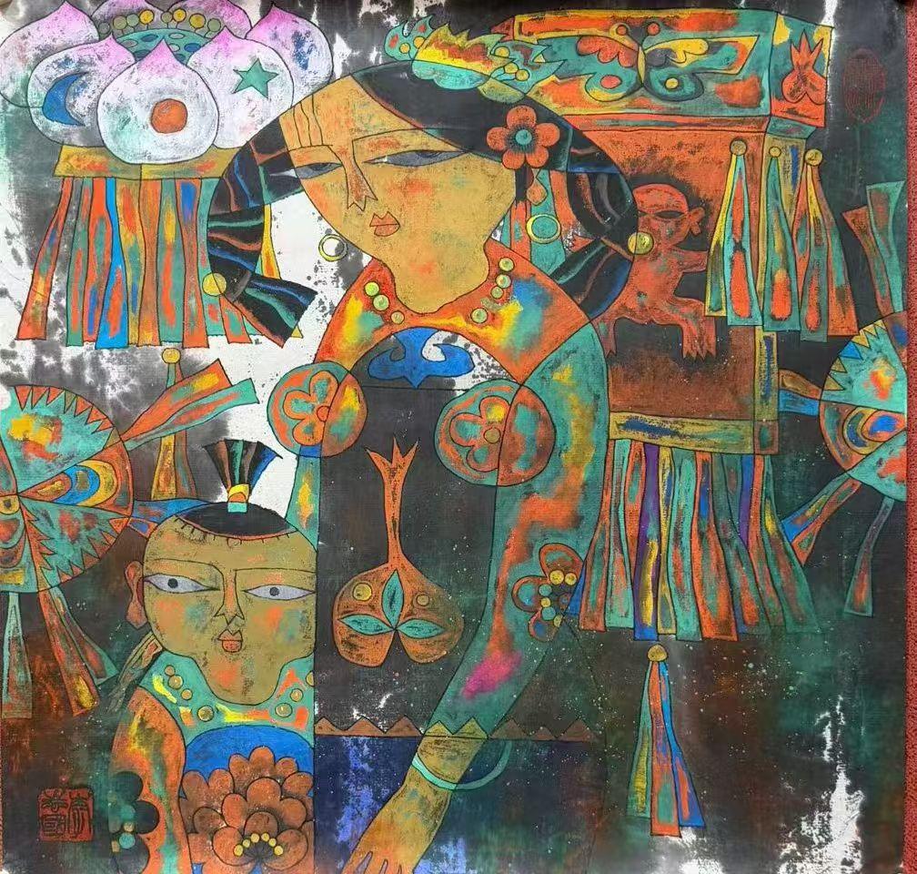 李志国。  尺寸50X 50cm，（1946年-2025年12月3日），字子玉，
