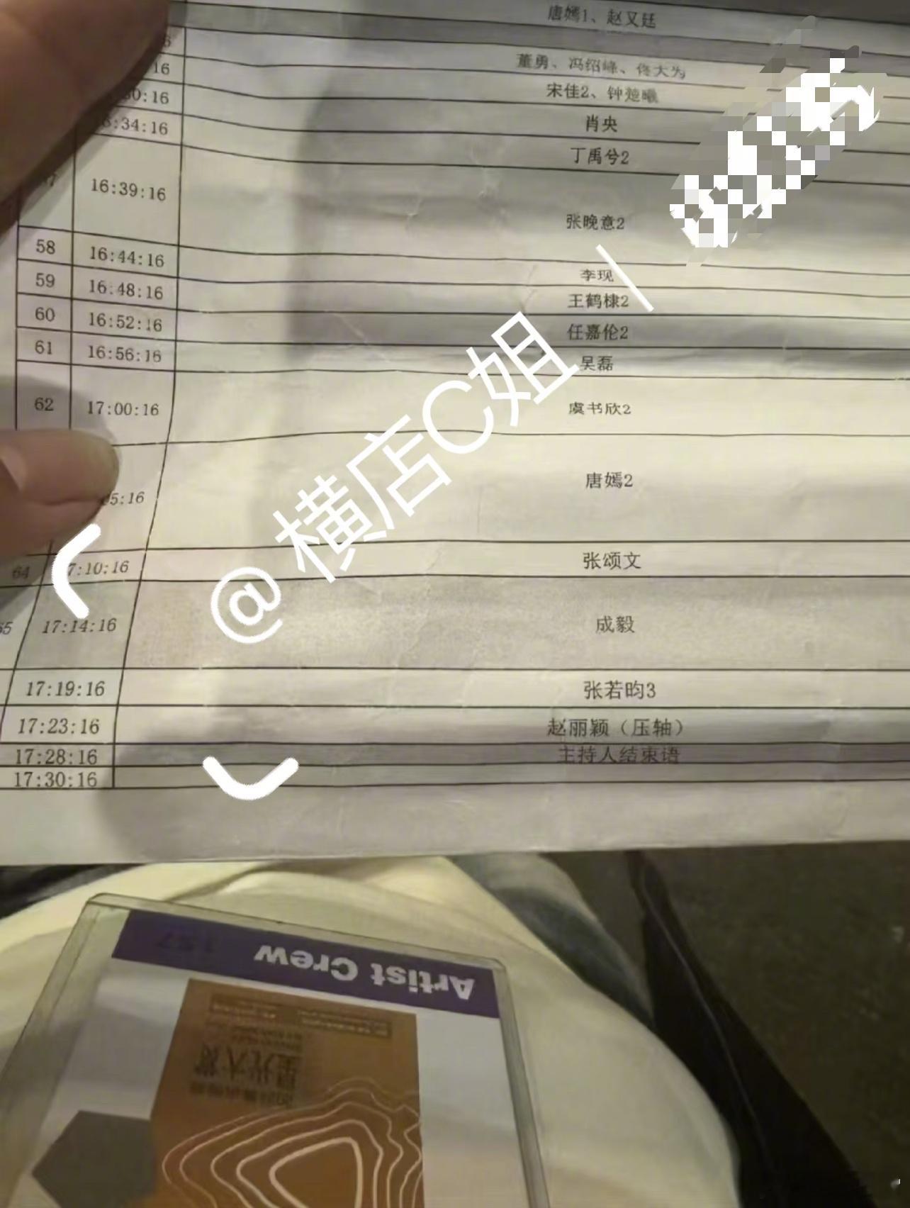 星光大赏红毯流程 