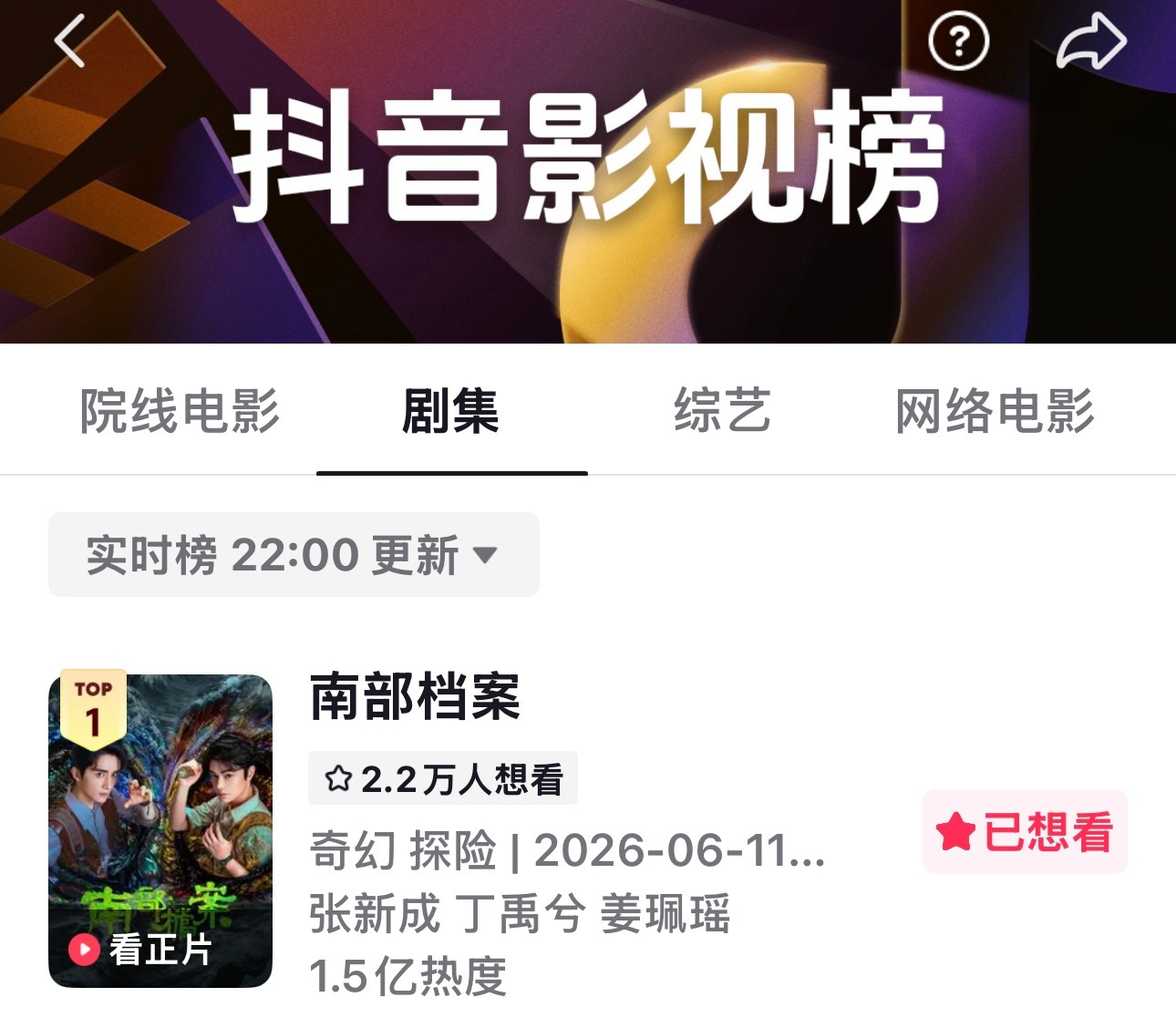 南部档案剧版 南部档案🫘实时热度已破1.5亿！！ 继续下层多发多加热