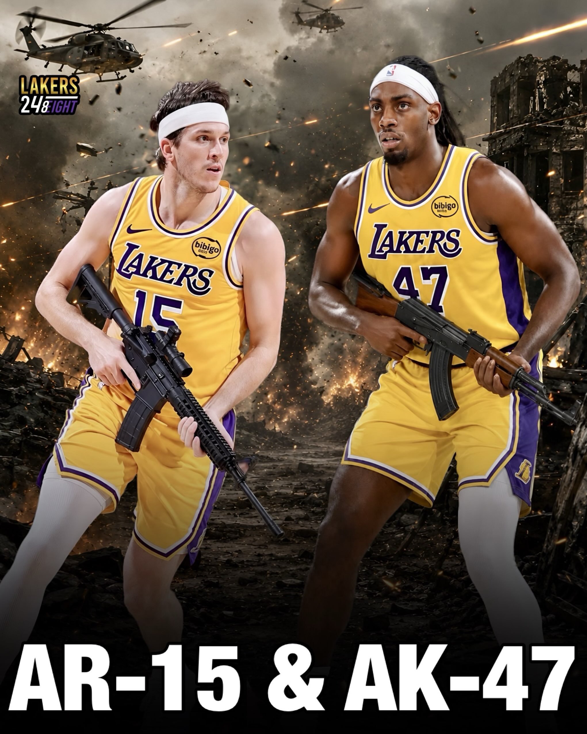 相比较东里二人组，我更期待这一对组合，杀伤力很强nba吐槽大会洛杉矶湖人