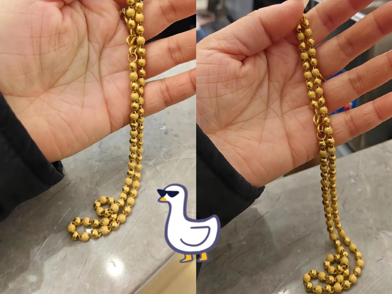 前几天我咬牙把戴了五年的金项链卖了，结果被现实狠狠打了一巴掌，那条六十多克的项链