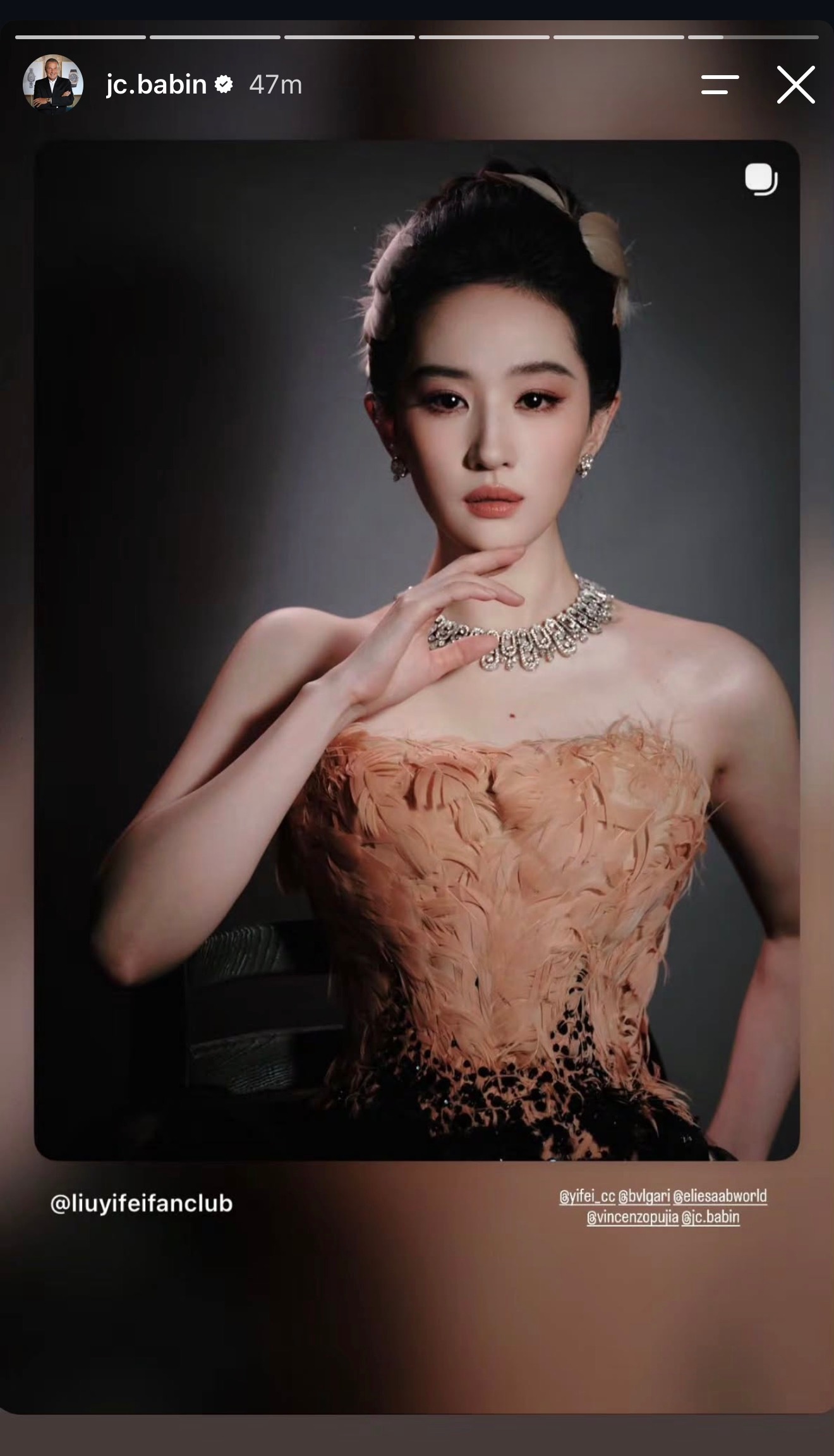 刘亦菲 lyf 刘亦菲略施拳脚 被迷得神志不清宝格丽董事会主席JC Babin在