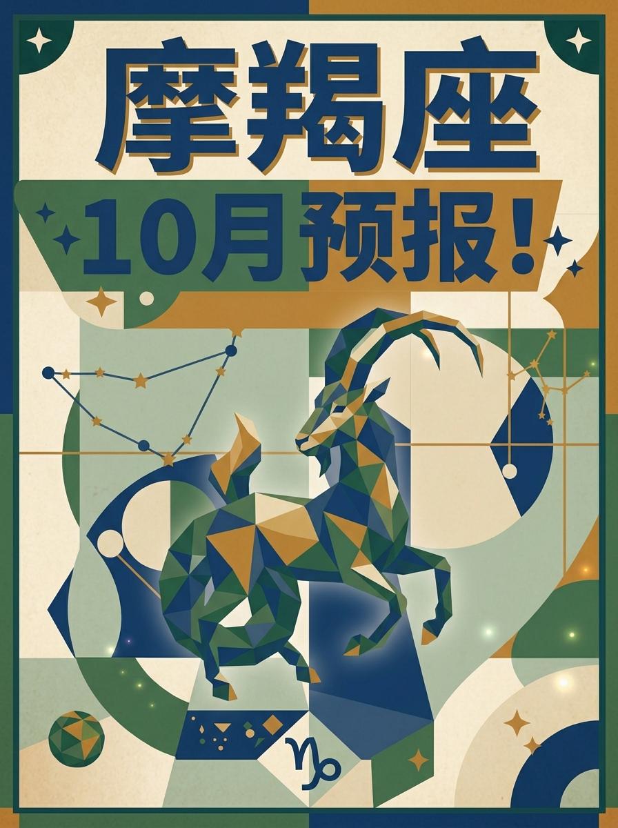 10月的摩羯座，凶猛破局而上，大展宏图！。参考太阳+上升