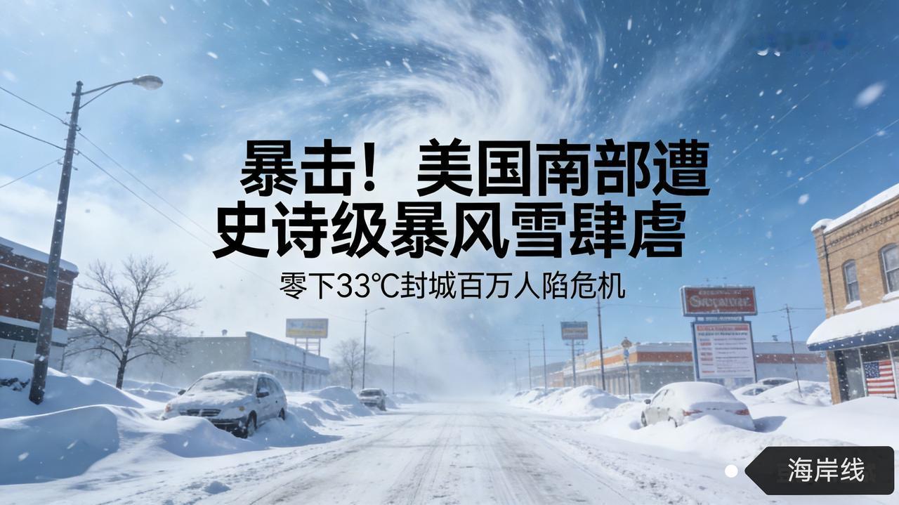 暴击！美国南部遭史诗级暴风雪肆虐，零下33℃封城百万人陷危机
 
沿海气旋急剧加