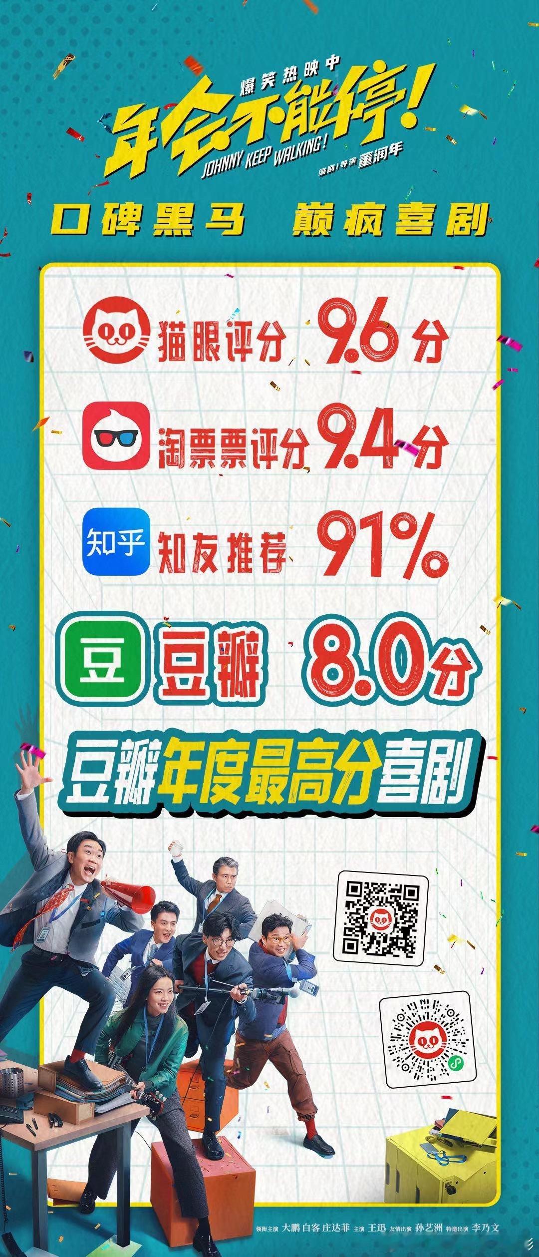 #年会不能停豆瓣开分8.0# 咱就是说豆瓣开分8.0的《年会不能停》，这样整顿职