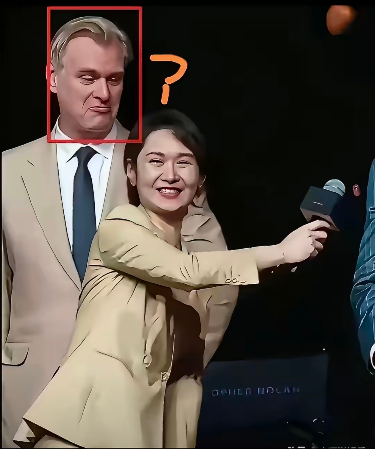 陈璇屈膝采访，致敬先辈可以放下身段，面对外宾也无需卑微讨好，平等交流才是大国姿态