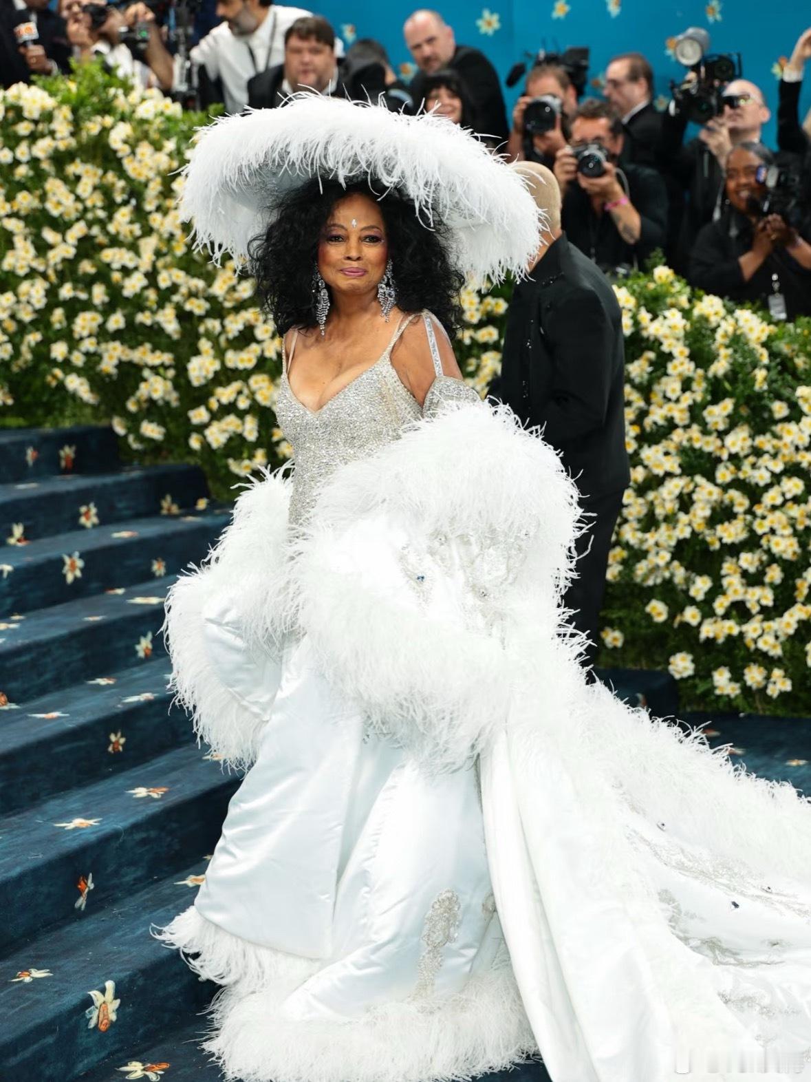 这是Met Gala、玩的就是创意、不无聊才是基础吧。Diana Ross这套即