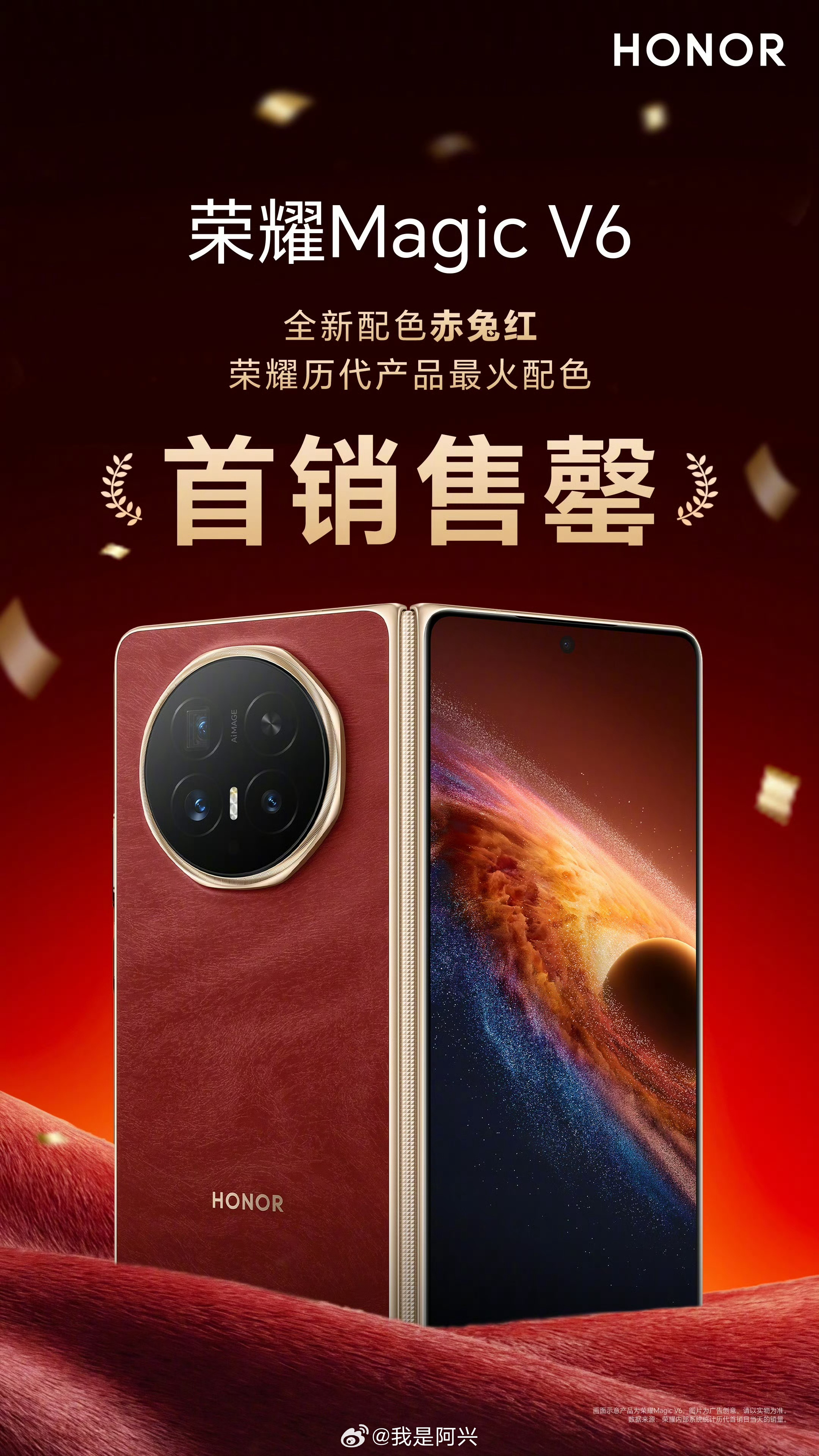 荣耀magic v6 荣耀Magic V6今年表现确实亮眼，红色版本竟然已经售罄