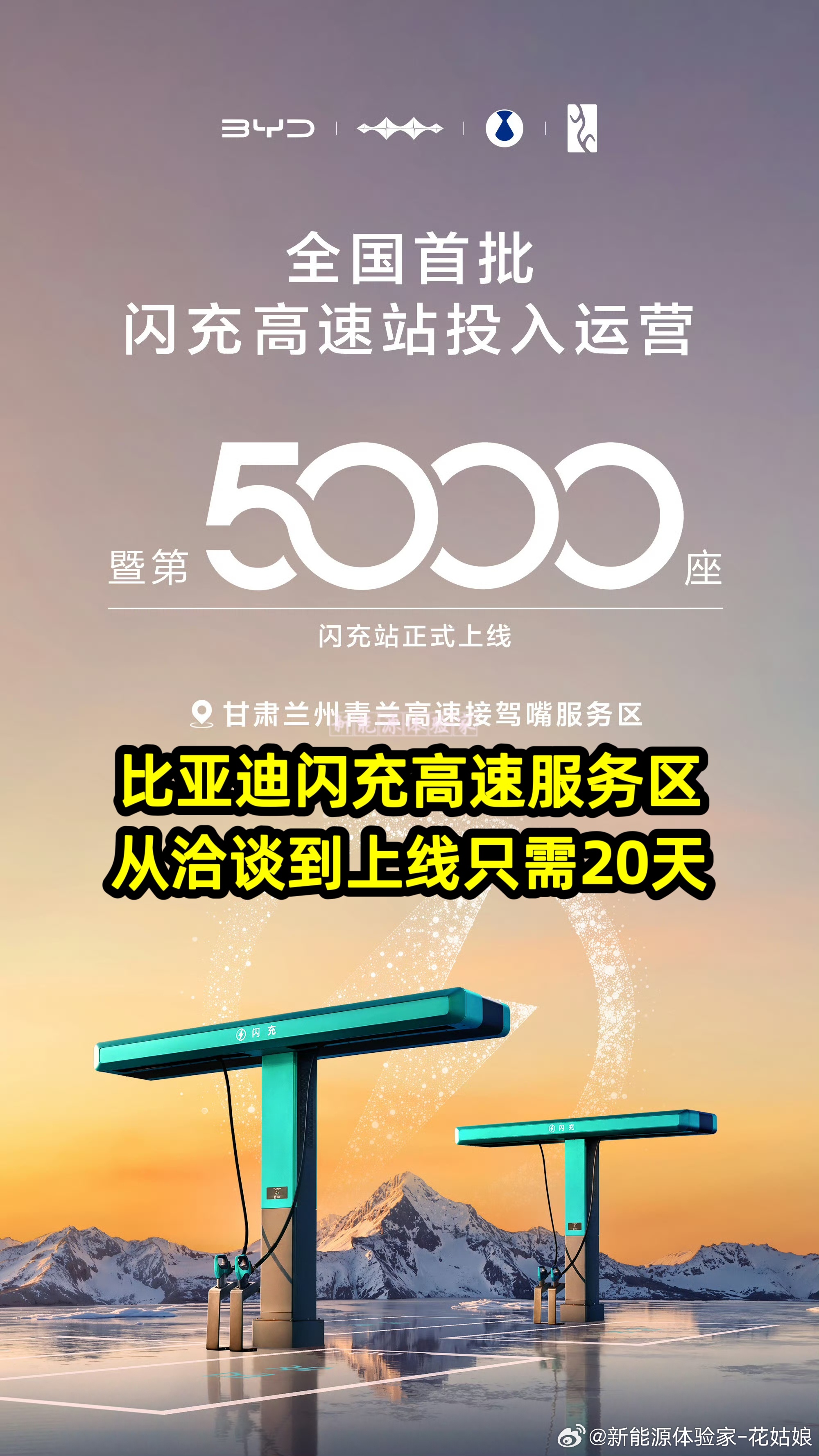 比亚迪闪充高速服务区，从洽谈到上线只需20天！从2026年3月5日双方座谈对接，