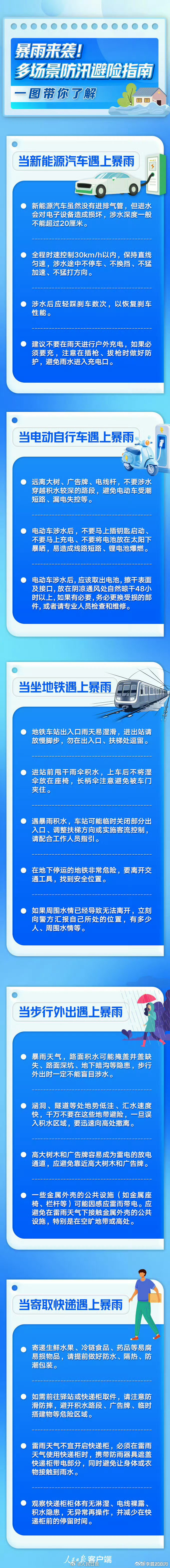 【暴雨来袭！多场景避险指南】成都暴雨就要来了开车时、骑电动自行车时、步行外出时、