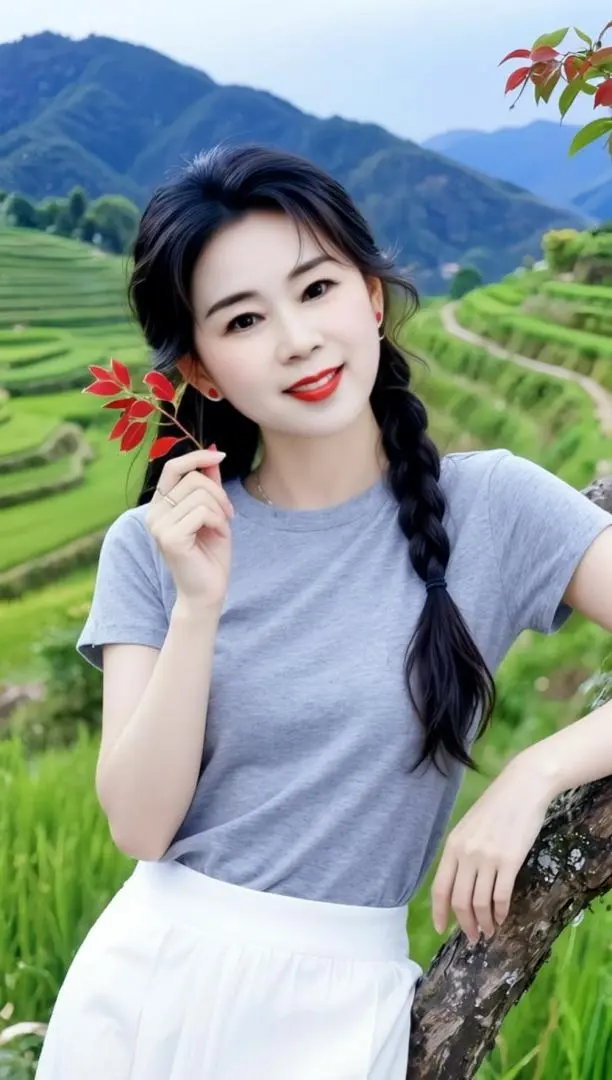 AI田园清新照 ai创作