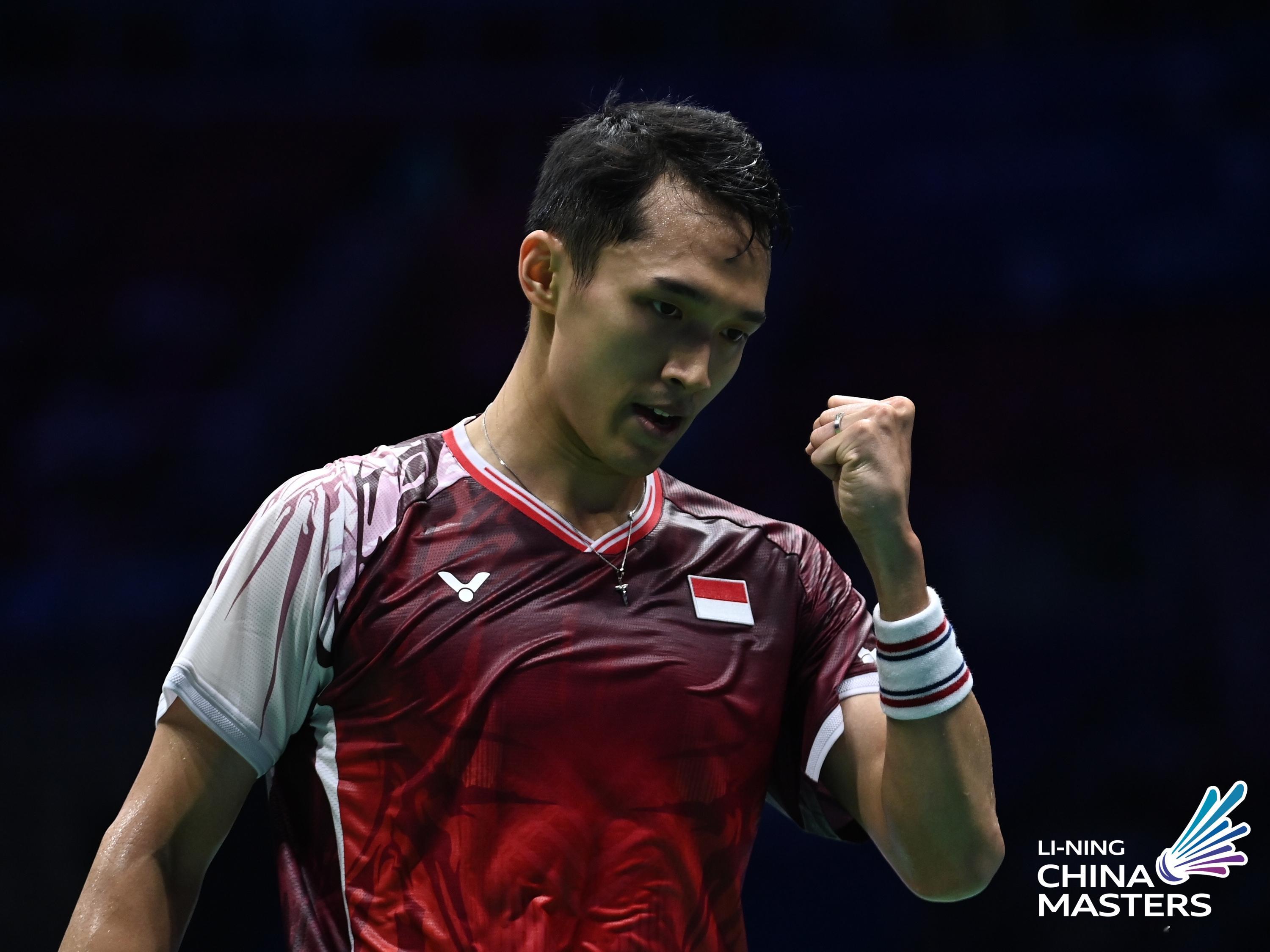 乔纳坦🇮🇩 21-19、21-19 🇯🇵西本拳太下轮：乔纳坦🇮🇩 v