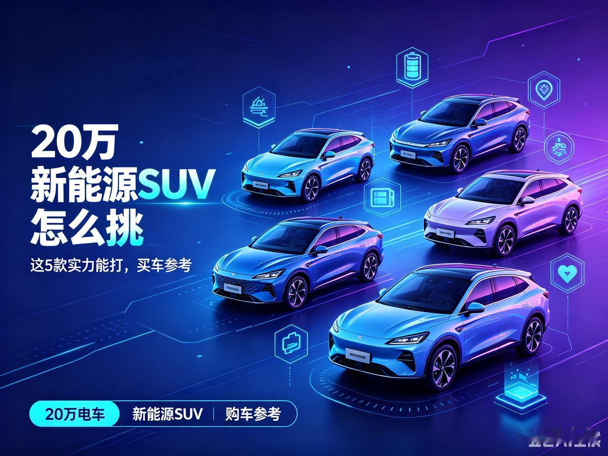 20 万新能源 SUV 怎么挑？这 5 款实力能打，买车参考
 20万级新能源S