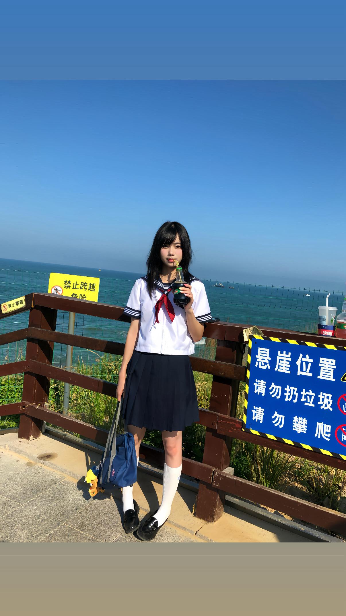 游客照一张。