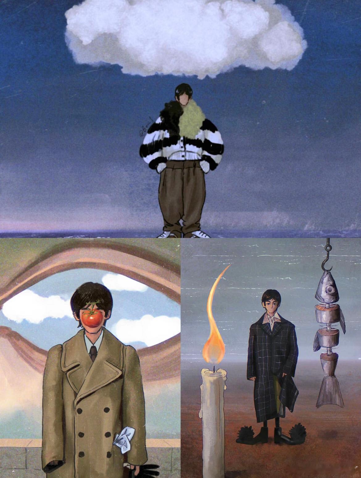 于适杂志炸出好多神仙画手 粉丝在评论区分享创作给摄影师，摄影师还回应了，这样的互
