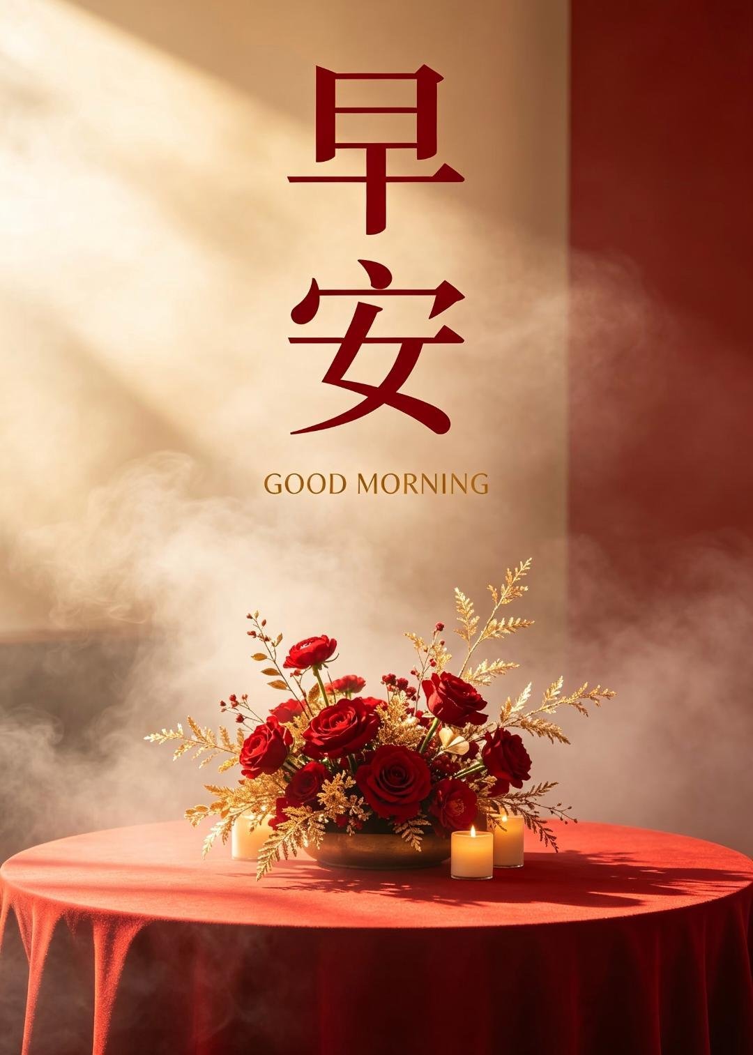 早安 新的一天，新的心情，晨风拂面，万事温柔，随心度日，静待花开，生活藏满细碎惊