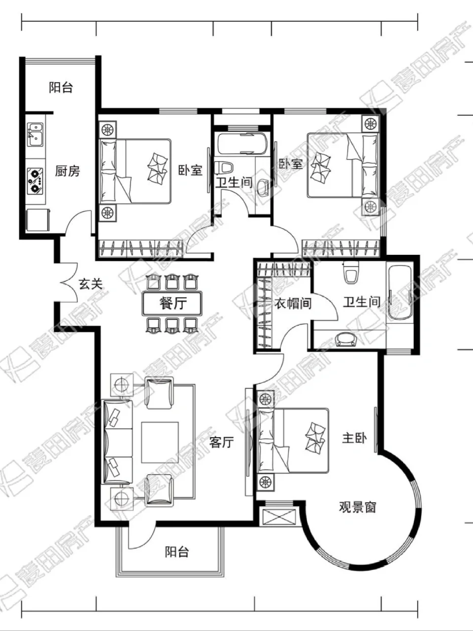 望京东 低密度板楼三居，新装修拎包入住