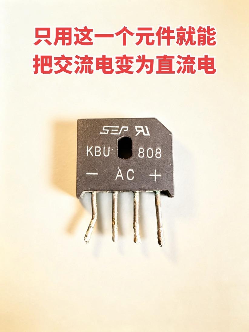 只用这一个元件就能把交流电变为直流电电工