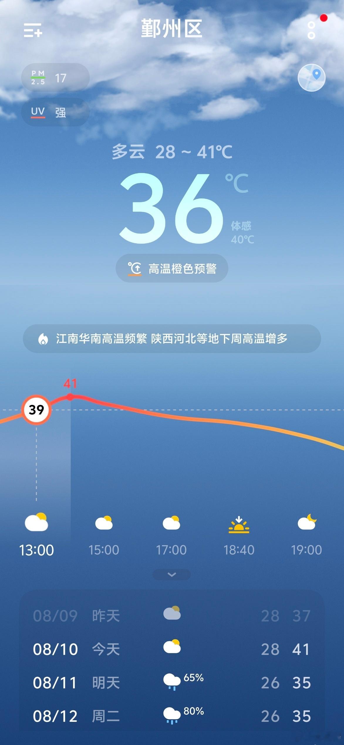 今天宁波最高温度41º，走在外面就跟蒸笼一样。来宁波拍摄的老师们注意防暑防晒啊，