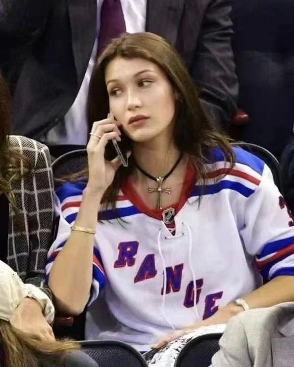 Bella Hadid in Chrome Hearts